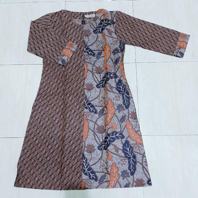 Tunik Seling Parang Daun Tunik Batik Cantik Modern Batik Tunic Seragam Batik Kantor Wanita Premium