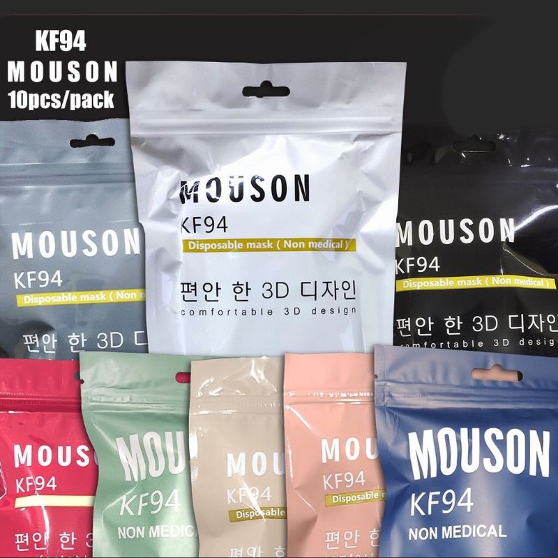 MASKER KF94 KOREA 4Ply MOUSON/CAREION/WEMASK ISI 10 PCS ( GROSIR & COD )