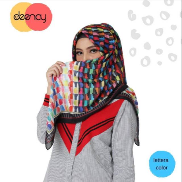 DEENAY SCARVES LETTERA COLOR-ASLI-ORI-KERUDUNG