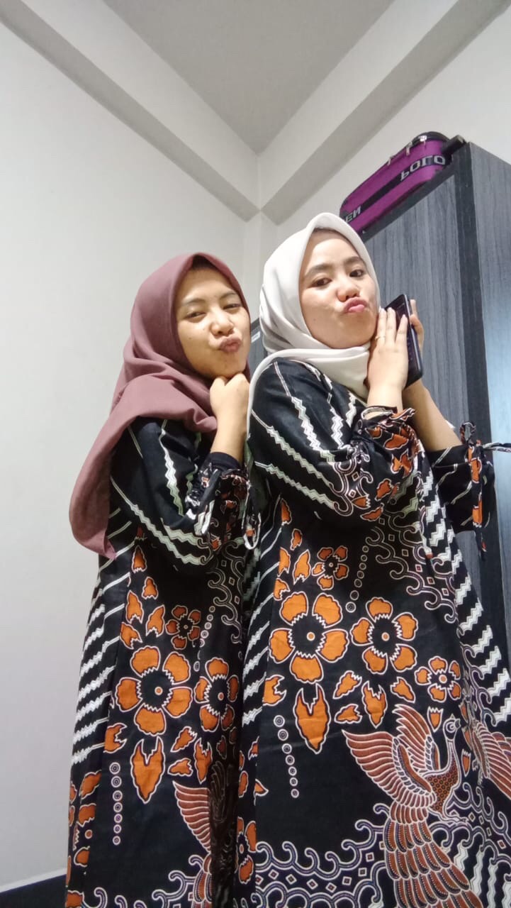 M-l-xl-xxl Batik Tunik Wanita Asj Sa Hrb026 Kenongo Pekalongan Sogan Tulis