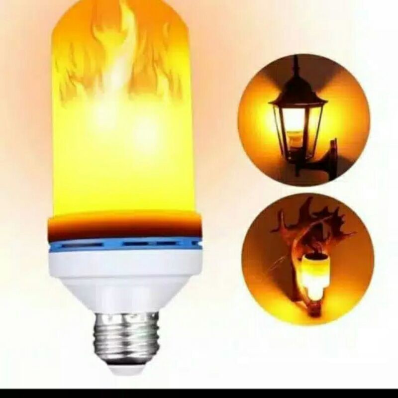 Lampu Api / Lampu Obor Api / Led Bohlam Api 9W / 9Watt, Lampu Api Model lilin 5 watt