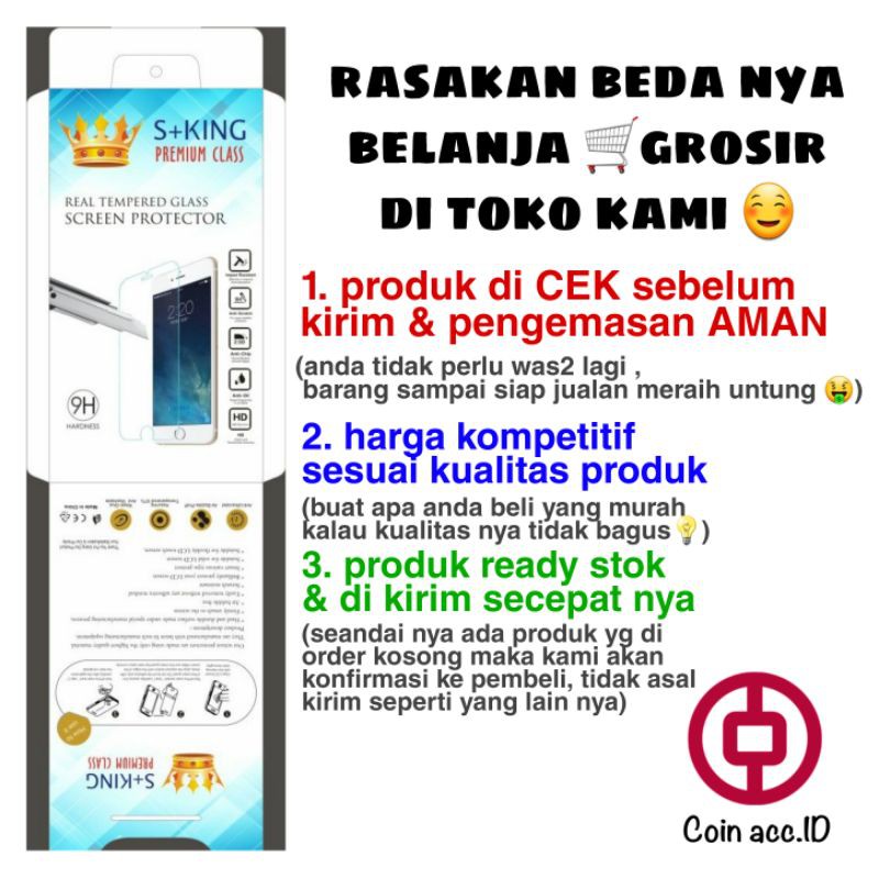 (PAKET HEMAT GROSIR 100pcs) Tempered Glass ALL TIPE samsung/oppo/xiaomi/realme/vivo/advan/universal