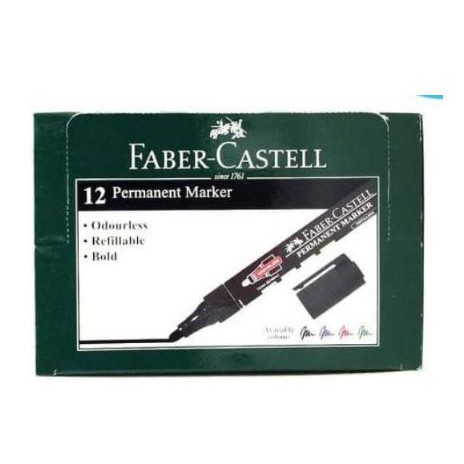 [ATK] - Spidol Permanent Faber Castell / Permanent Marker Faber Castell - Hitam