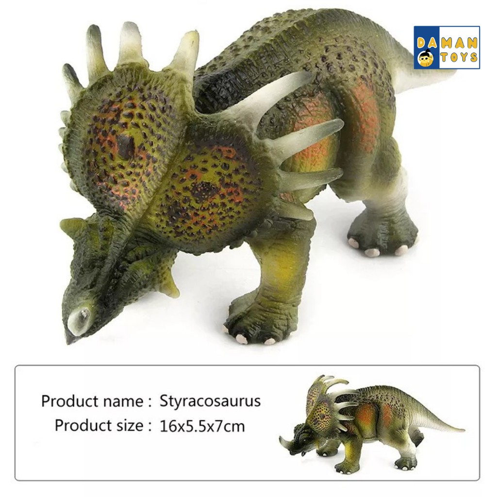 Jurassic Dinosaurus Styracosaurus, Arrhinoceratops, Anchiceratops, Action Figures Dinosaur World