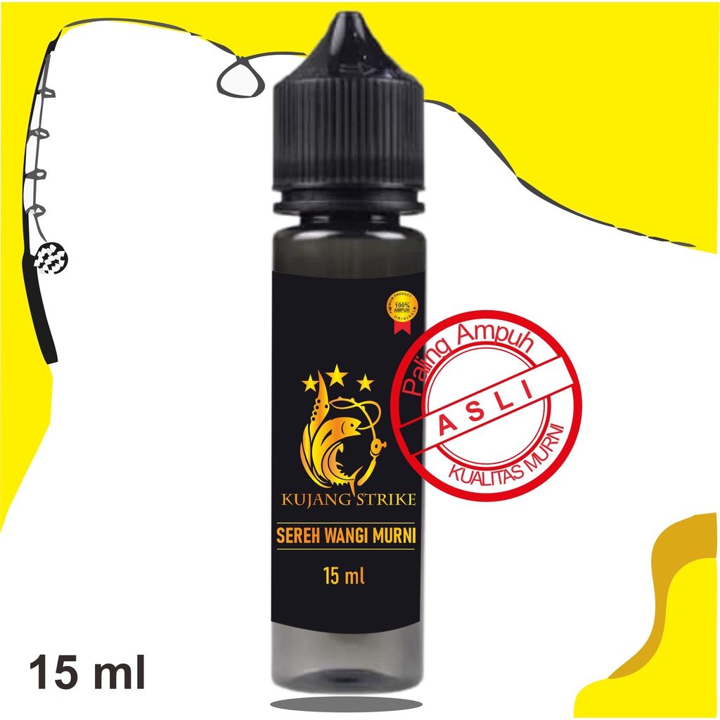 15ML ESSEN MURNI BIANG SEREH WANGI - essen esen minyak Sereh Wangi biang murni harum semua jenis ump