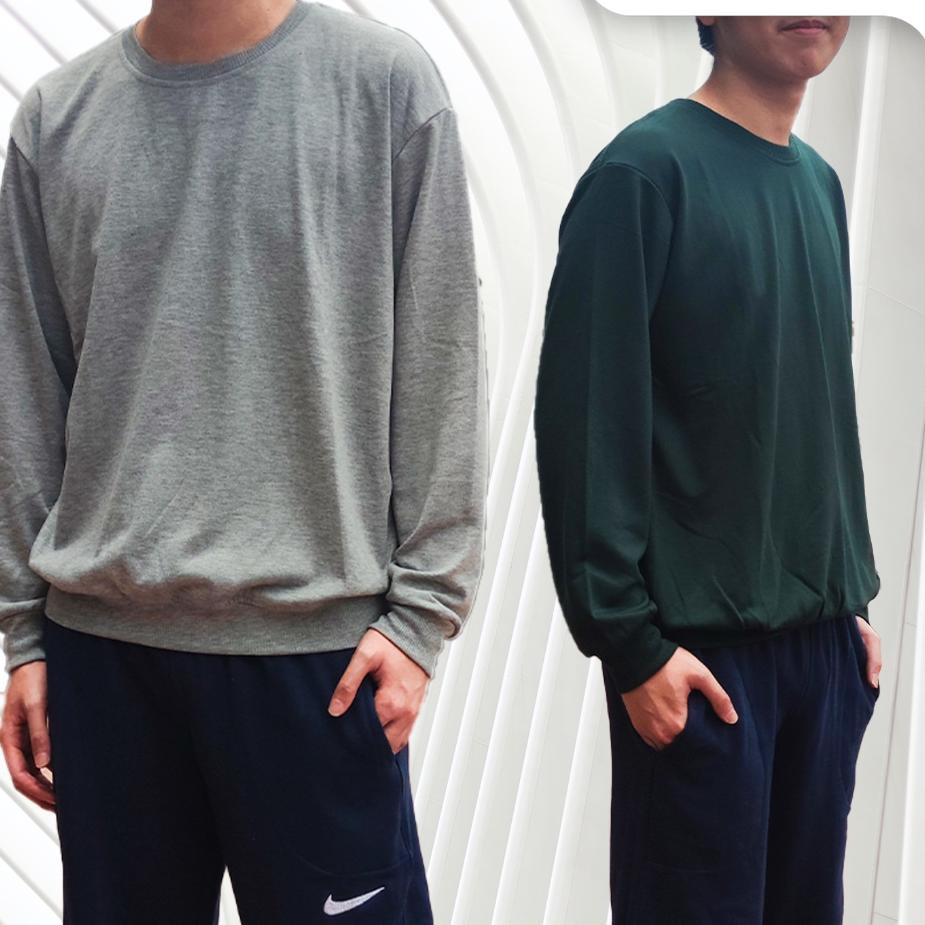 Terbaru - FEELIO Sweatshirt Crewneck Kaos Lengan Panjang 빠