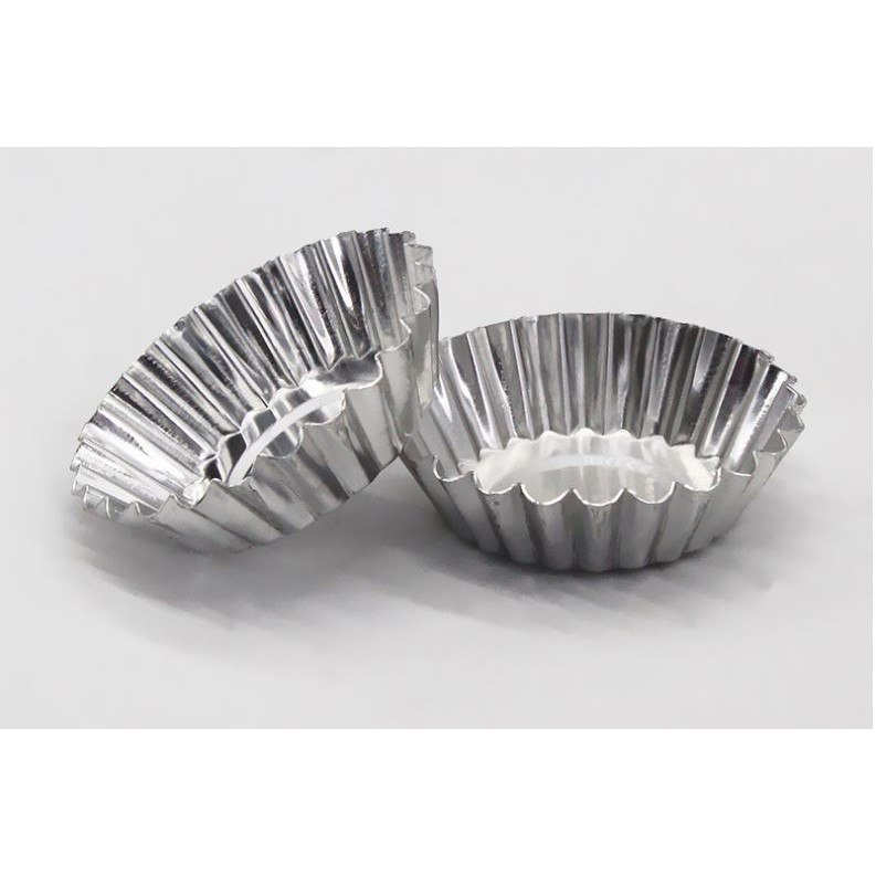 Loyang Pie Egg Tart Aluminium Cetakan Kue Pai Susu Cup Cake Mold