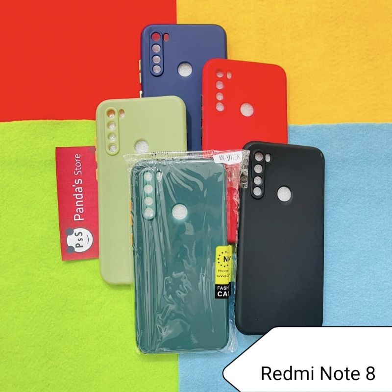 Case Redmi Note 8 Babycase + Pelindung Kamera, Makaron Full Color (PsS)