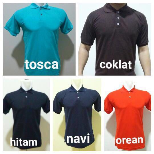 BAJU KAOS KERAH POLOS / BAJU POLO BAHAN KATUN LACOSTE POLOS MURAH