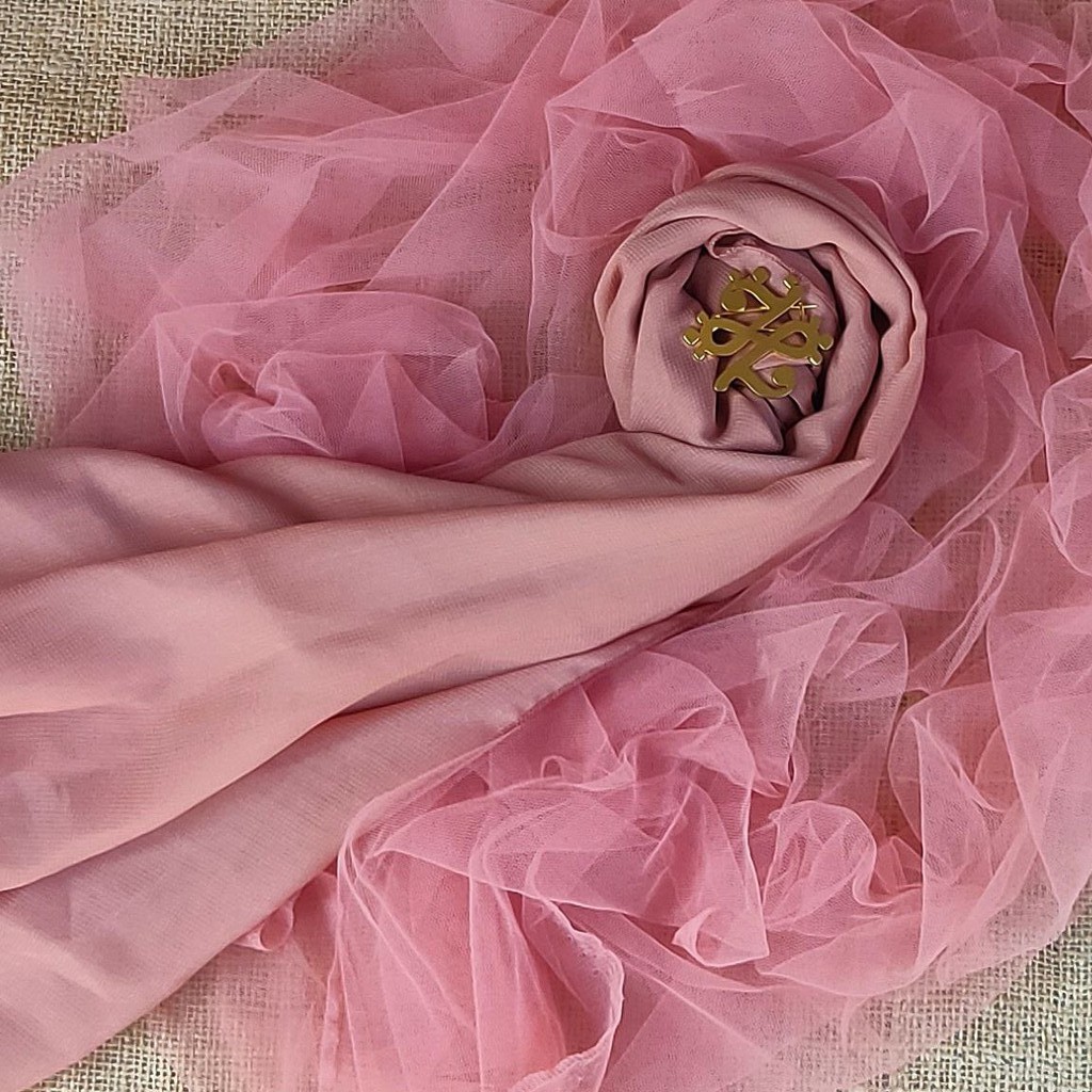 PASMINA SEGITIGA / PASMINA SQUARE CHIFFON PREMIUM ANTEM ANTI TEMBEM PART 2-MOCCA