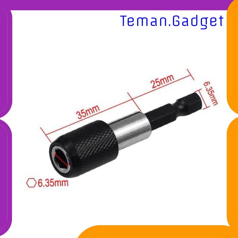 TG-DG454 QSTEXPRESS EXTENDER BOR HEXAGON MAGNETIC SHANK 1/4 INCH 60MM QST-0015