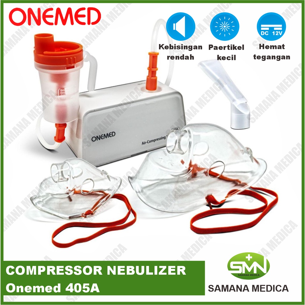 COMPRESSOR NEBULIZER 405A Onemed Portable Alat Terapi Pernafasan