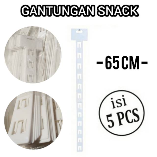 TERLARIS!! Clip Strip Klip DISPLAY MAKANAN SNACK 5PCS