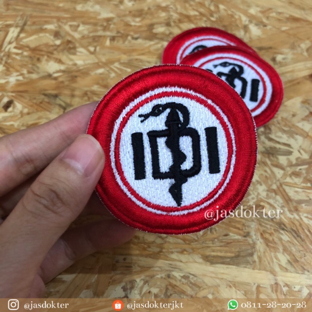 Bordir Tempel Emblem Logo IDI