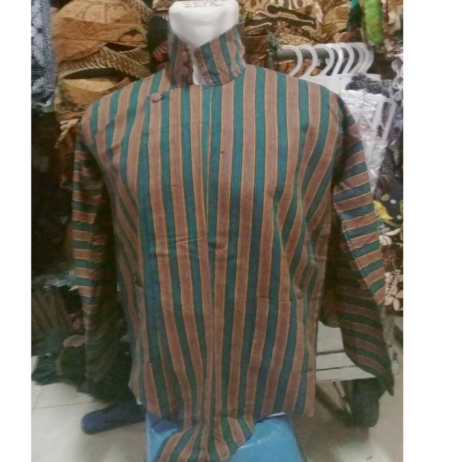 Jual Terbaik.. [ Luriklarik ] Surjan Lurik Dewasa Baju Adat Jawa Solo