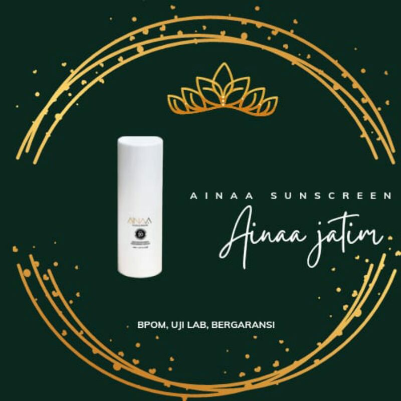Ainaa Sunscreen Aina Beauty Whitening Perfect SPF50+ PA++ Sunblok Aman Untuk Kulit Kering Berminyak 