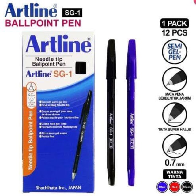 

Pulpen / Ballpoint Artline EK SG-1 (Hitam, Biru, Merah)