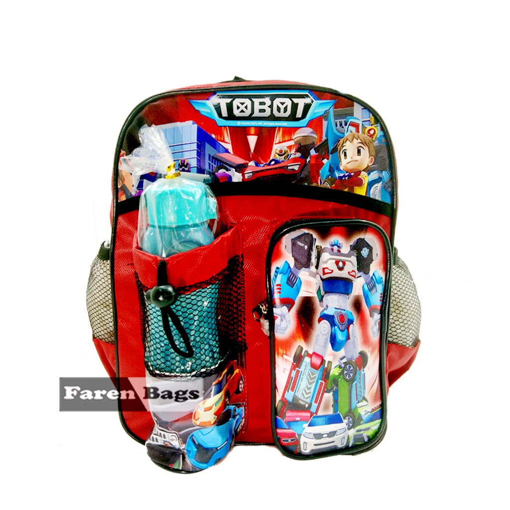 [Paket] Set Sekolah Anak TK Cowok ( Tas-Botol Minum-Set Alat tulis) Tas Anak PG sampai TK Tas Anak