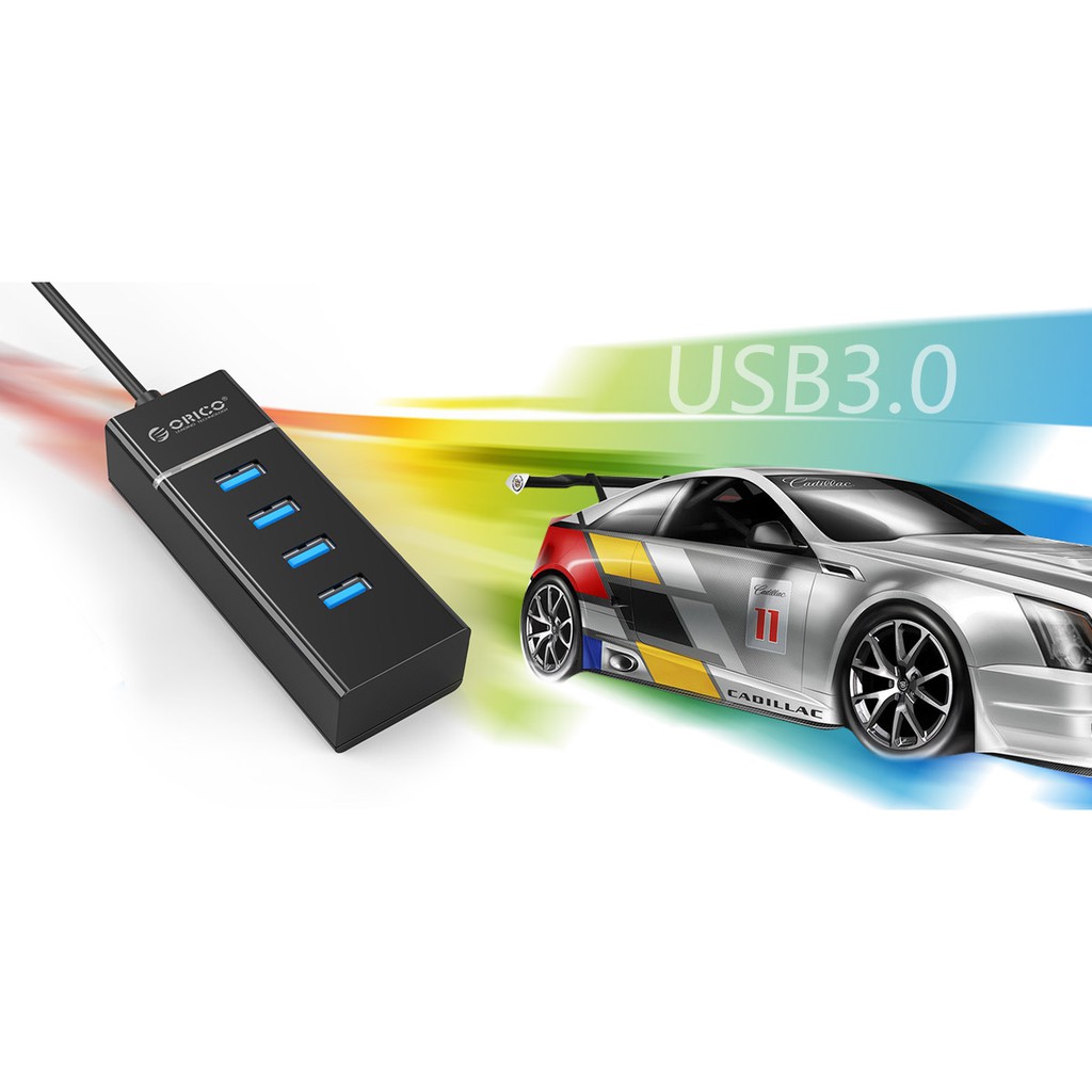 Usb 3.0 hub Orico 4 port 5gbps mini for pc laptop w6ph4 - Terminal usb3.0 4 slot w6-ph4