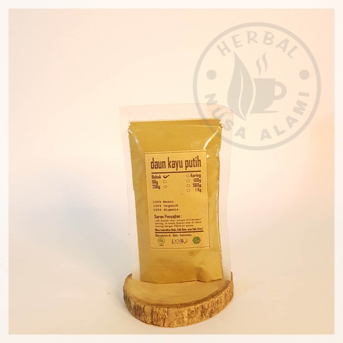 

DAUN KAYU PUTIH BUBUK | MURNI | Melaleuca Leucadendra 100g