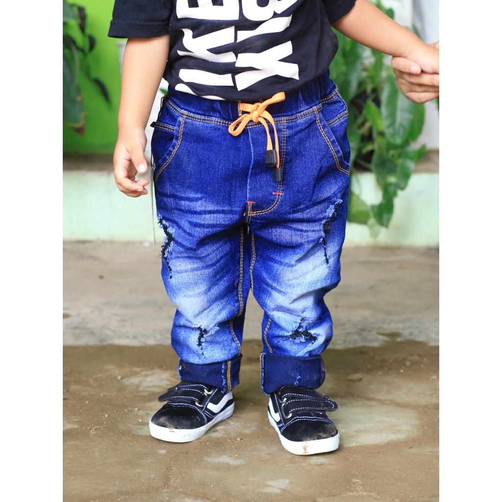 Celana Jeans Anak Panjang bahan streetch Usia 1-12 tahun