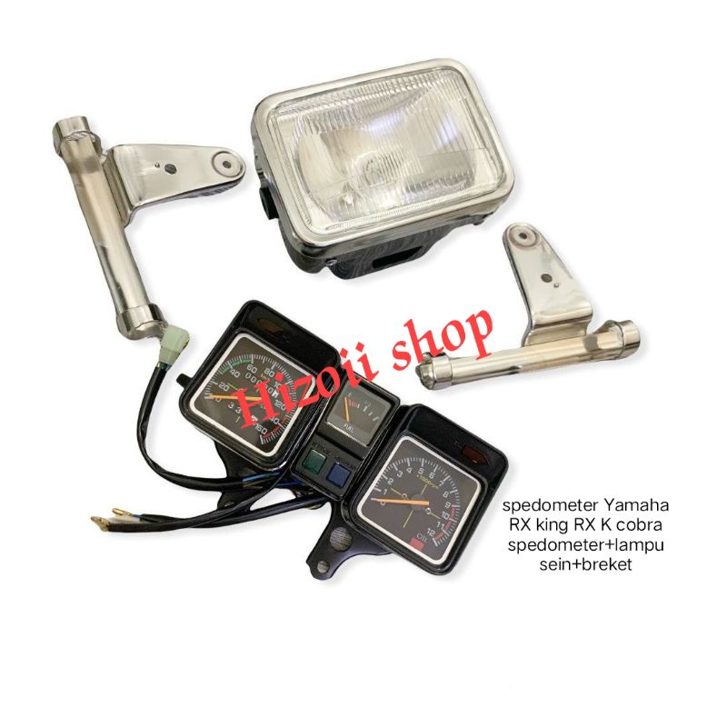 lampu depan/headlamp RX king cobra/RX king lama + kuping lampu RX king cobra+spedometer