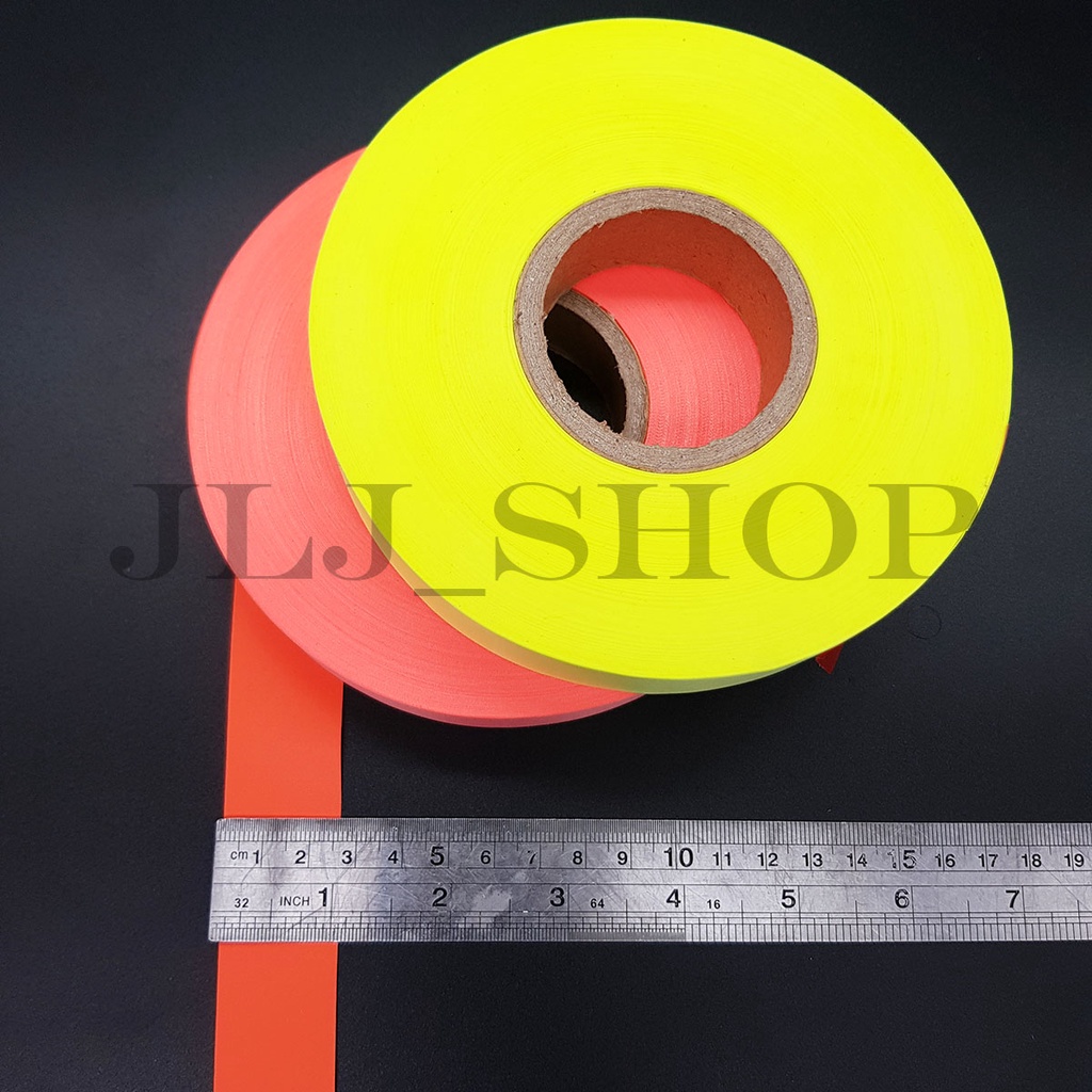 Pita Scotlight Kain / Relfektor Kain 2,5 Cm HIJAU DAN ORANGE