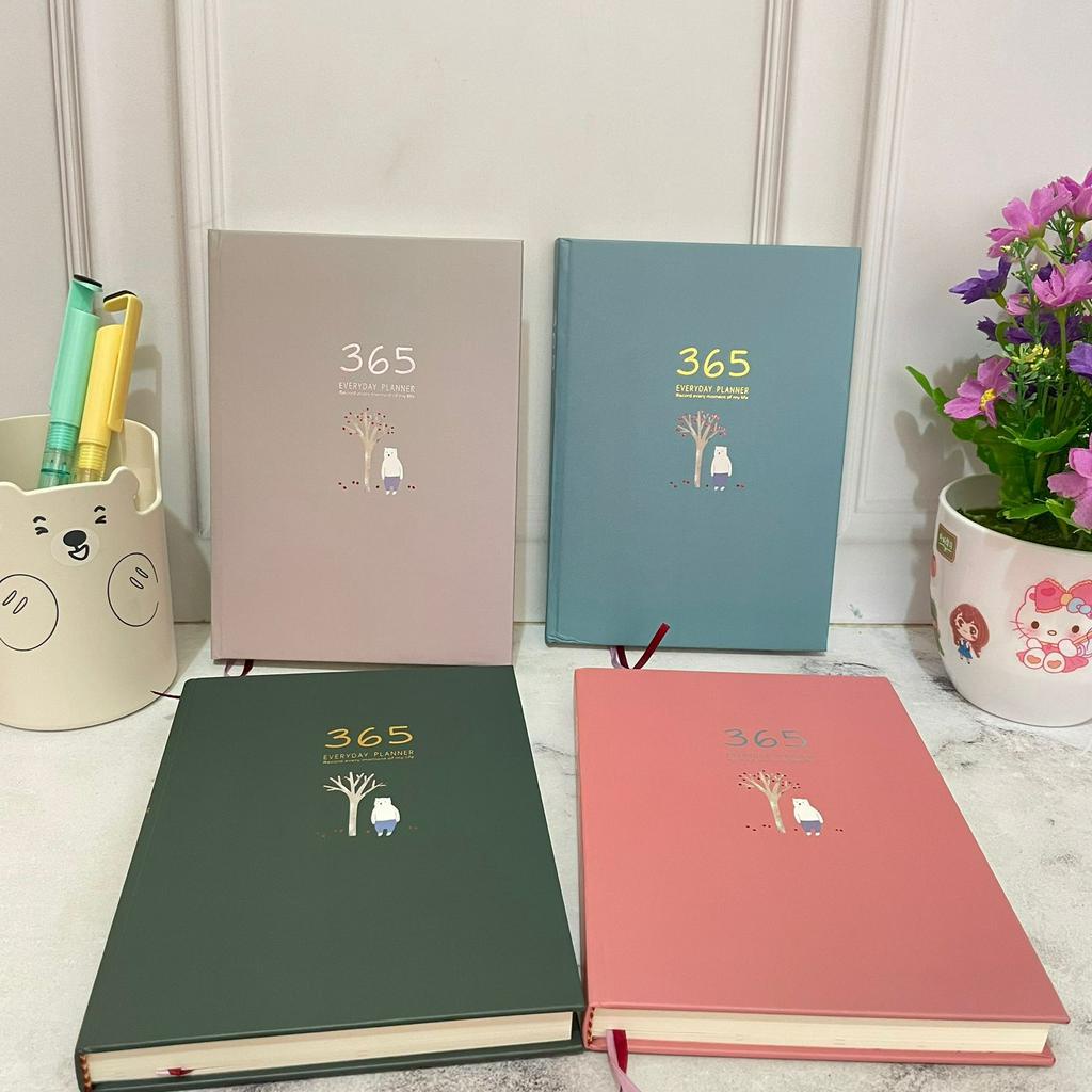 Buku Agenda Planner 365 days / Plan Book tebal lengkap Bergambar MURAH isi 100 Lembar Alat Tulis Sekolah dan Kantor Best Quality bisa Grosir dan COD