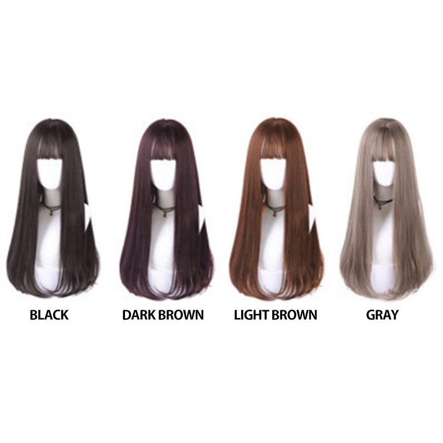 WDA-09 wig daily lolita rambut palsu panjang straight lurus