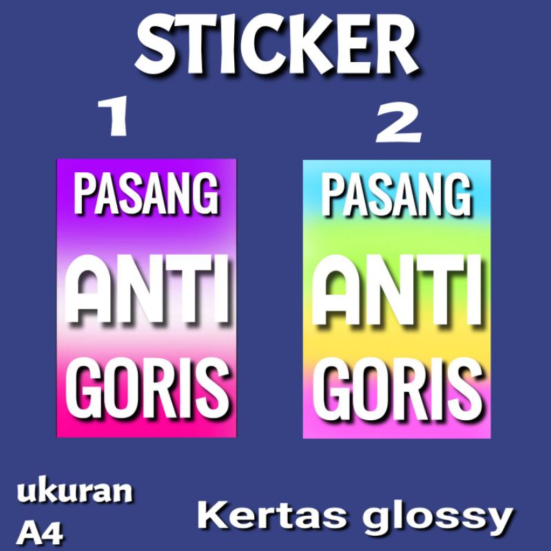 

sticker & kertas pasang anti Goris 03