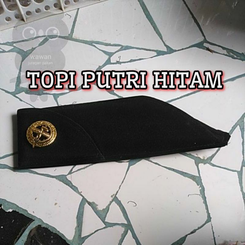 TOPI PEMBINA PRAMUKA ,PECI PEMBINA PRAMUKA + TANTOP include pin tunas pramuka