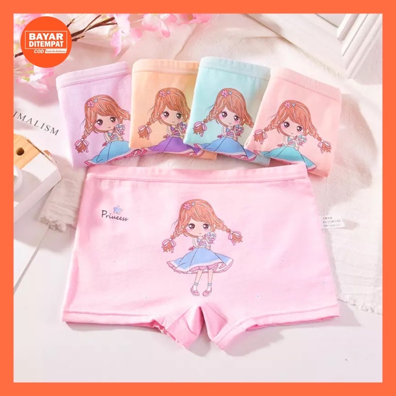 Cd Celana Dalam Boxer Anak Perempuan Lusinan Katun Adem 1 2 3 4 5 Tahun Celana Dalam Anak Bayi Perempuan