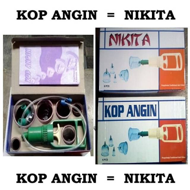 Alat Bekam Merek Kop Angin/Nikita