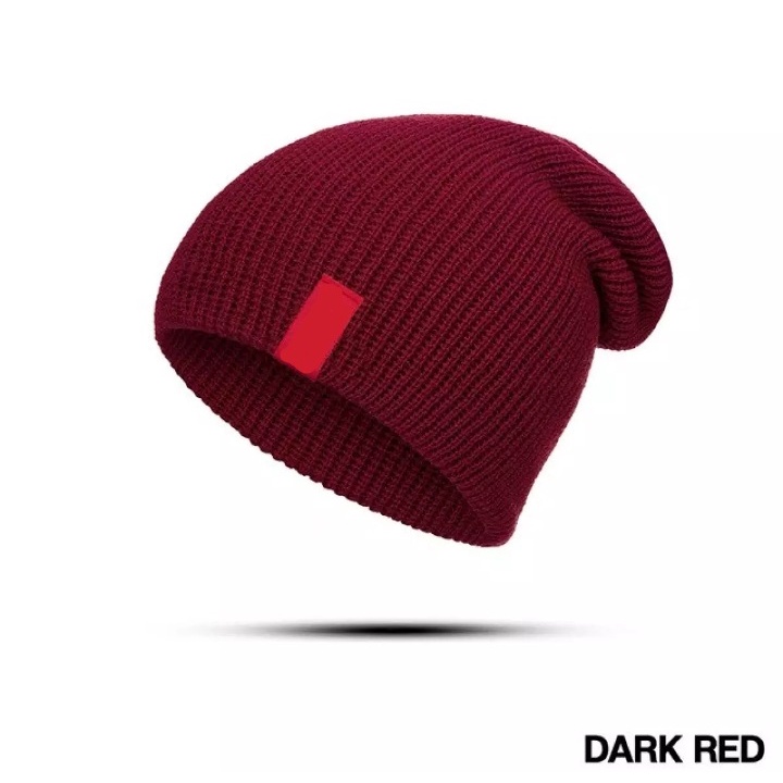 Topi Kupluk rajut Beanie Wool Winter Cap Skullcap Casual Outdoor Adventure Hiking Men Women topi