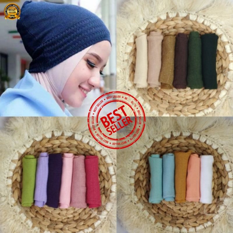 CIPUT RAJUT POLOS RAJUT /Dalaman Kerudung