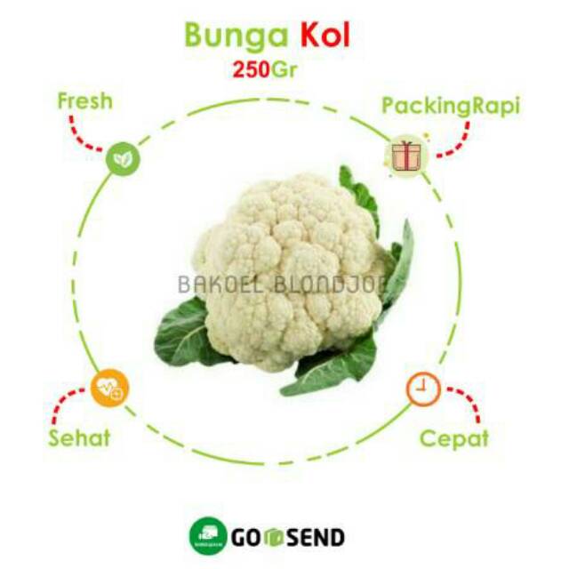 

KEMBANG KOL / BUNGA KOL / CAULIFLOWER / FRESH VEGETABLES / VEGETABLE / SAYUR SAYURAN SEGAR 500 GRAM