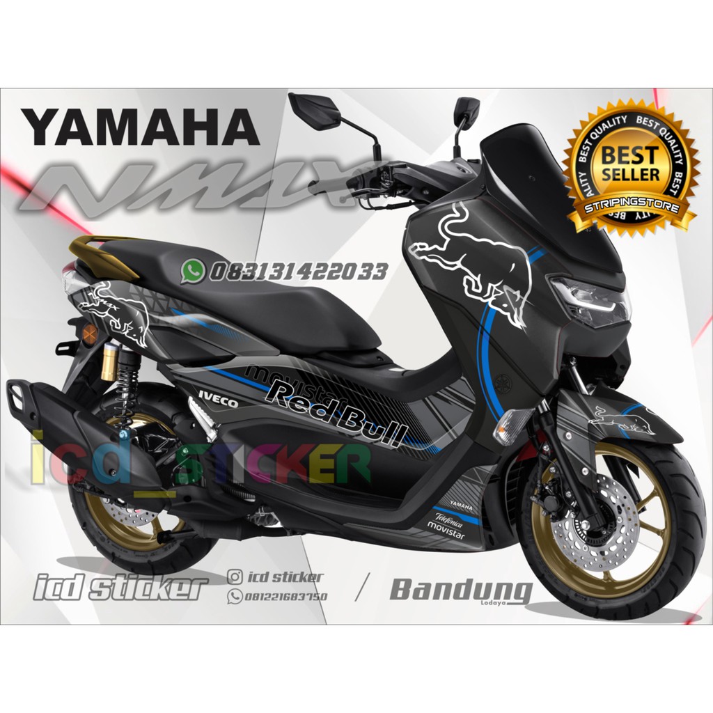 sticker nmax new motif redbull