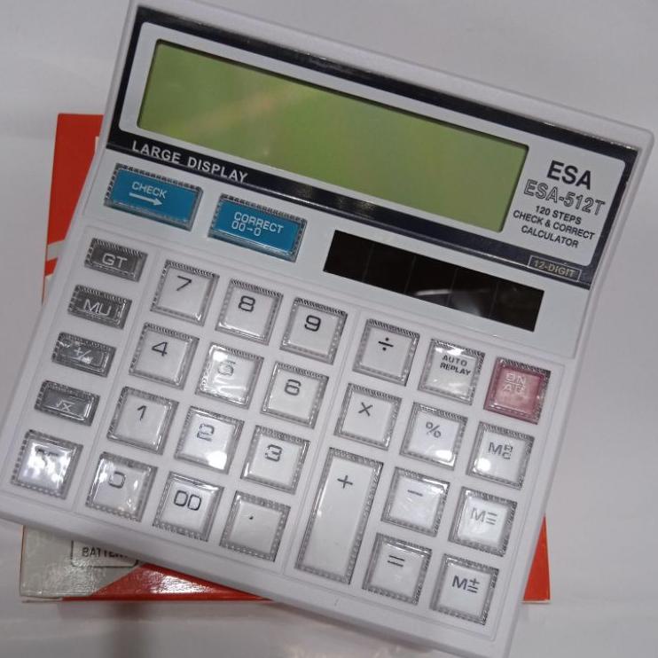 

Paling Sesuai.. KALKULATOR/CALKULATOR ESA 512T 12DIGITS CHECK & CORRECT
