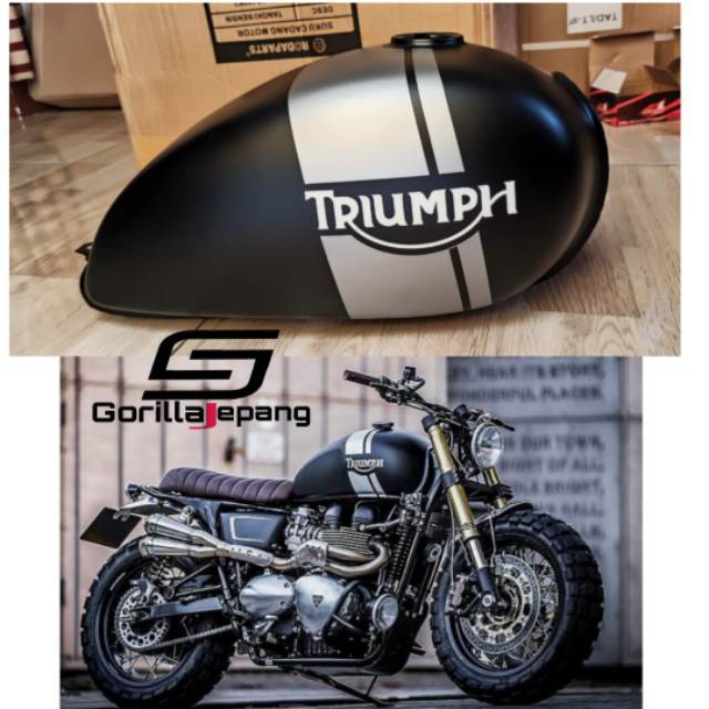 Tangki japstyle custom Triumph tebal