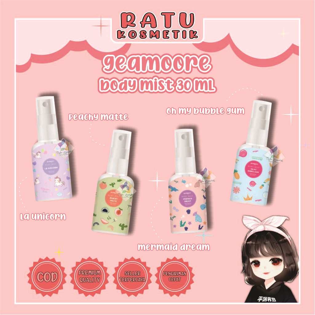 ❤ RATU ❤ Geamoore Parfume Body Mist 30ml | Parfum Body Mist Geamore (✔️BPOM)