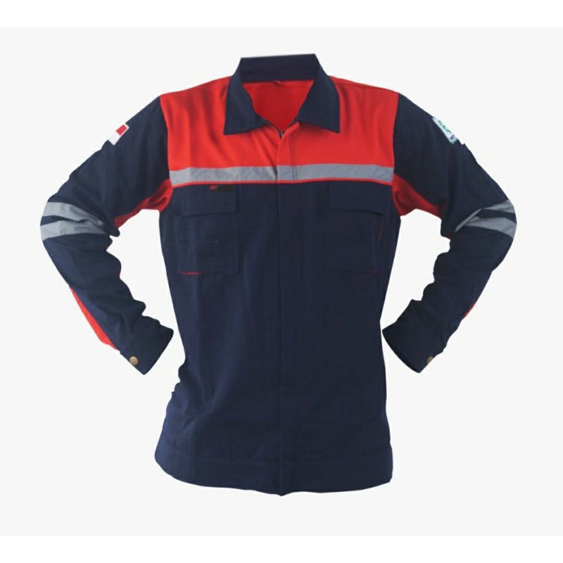BAJU - KEMEJA SAFETY KERJA LAPANGAN