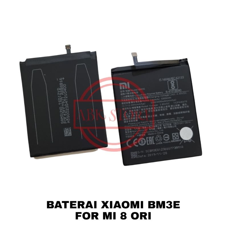 BATRE BATERAI BATTERY XIAOMI MI 8 / MI8 BM3E ORIGINAL