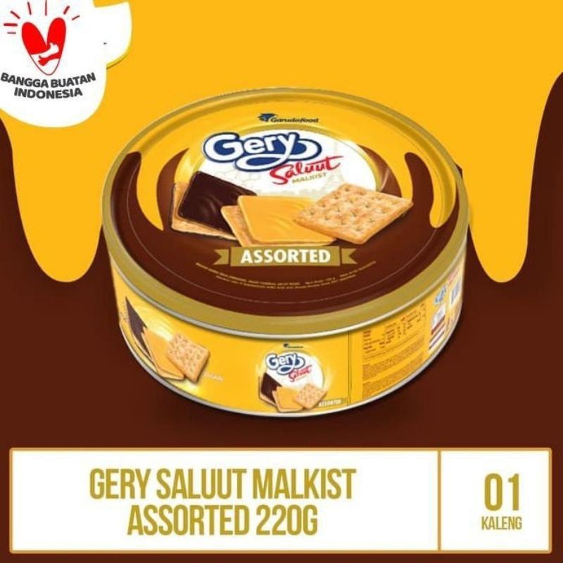 

Gery Saluut Malkist Assorted 220 gr - biskuit coklat keju - biscuit chocolate cheese - cemilan manis