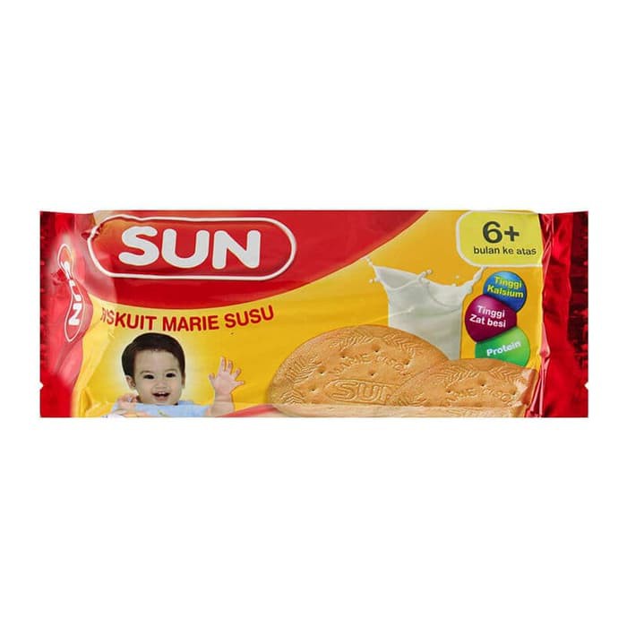 Sun biskuit marie susu 6+ 150gr