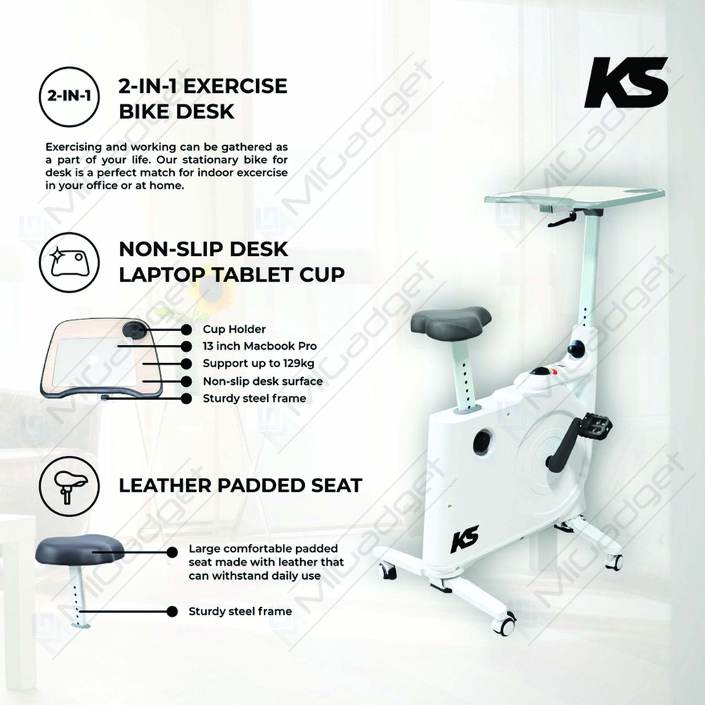 Kingsmith KS Spinning Bike Table Exercise Bike Alt Spinning Meja