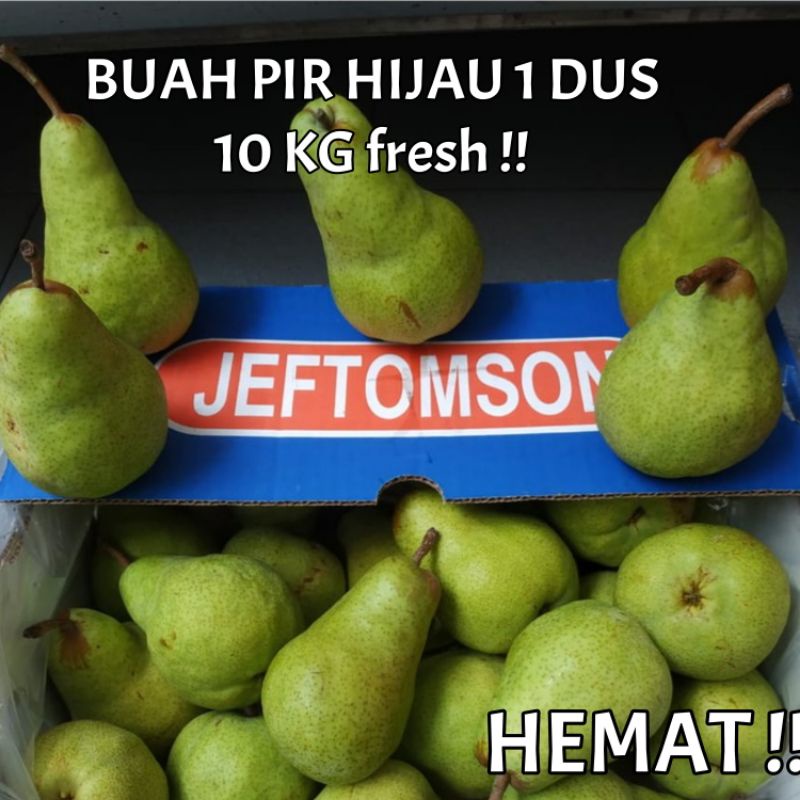 

BUAH PIR HIJAU PAHKAM IMPORT 1 DUS 10kg FRESH !! 10 KG