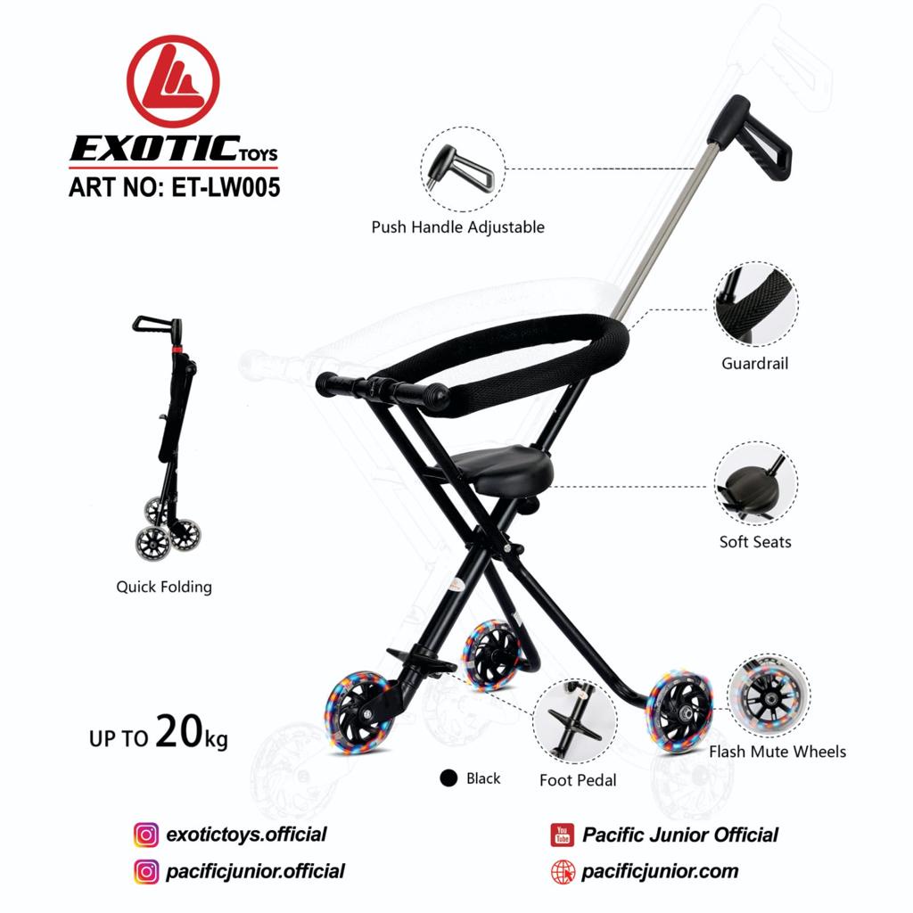 STROLLER DORONGAN ANAK RODA 3 EXSOTIC LW005 DORONGAN ANAK