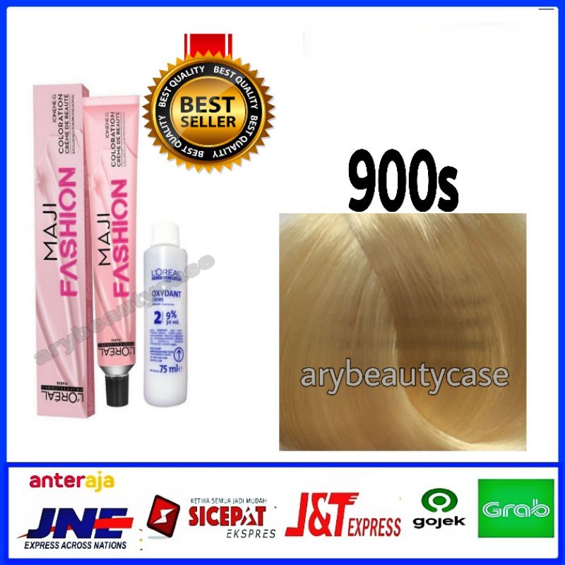 L'oreal majifashion cat rambut 900s dan oxidant pewarna rambut maji fashion