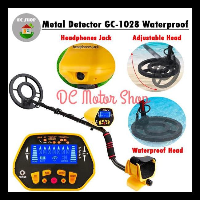 Detektor Emas Logam Gold Metal Detector Coil Waterproof Gc1028 Gc-1028 Kode 212