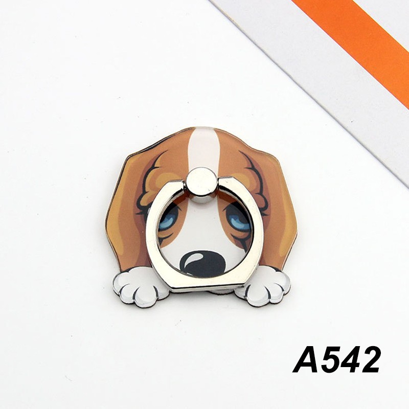 Universal Acrylic Finger Ring for Phone Lovely Dog Cartoon Phone Holder Stand